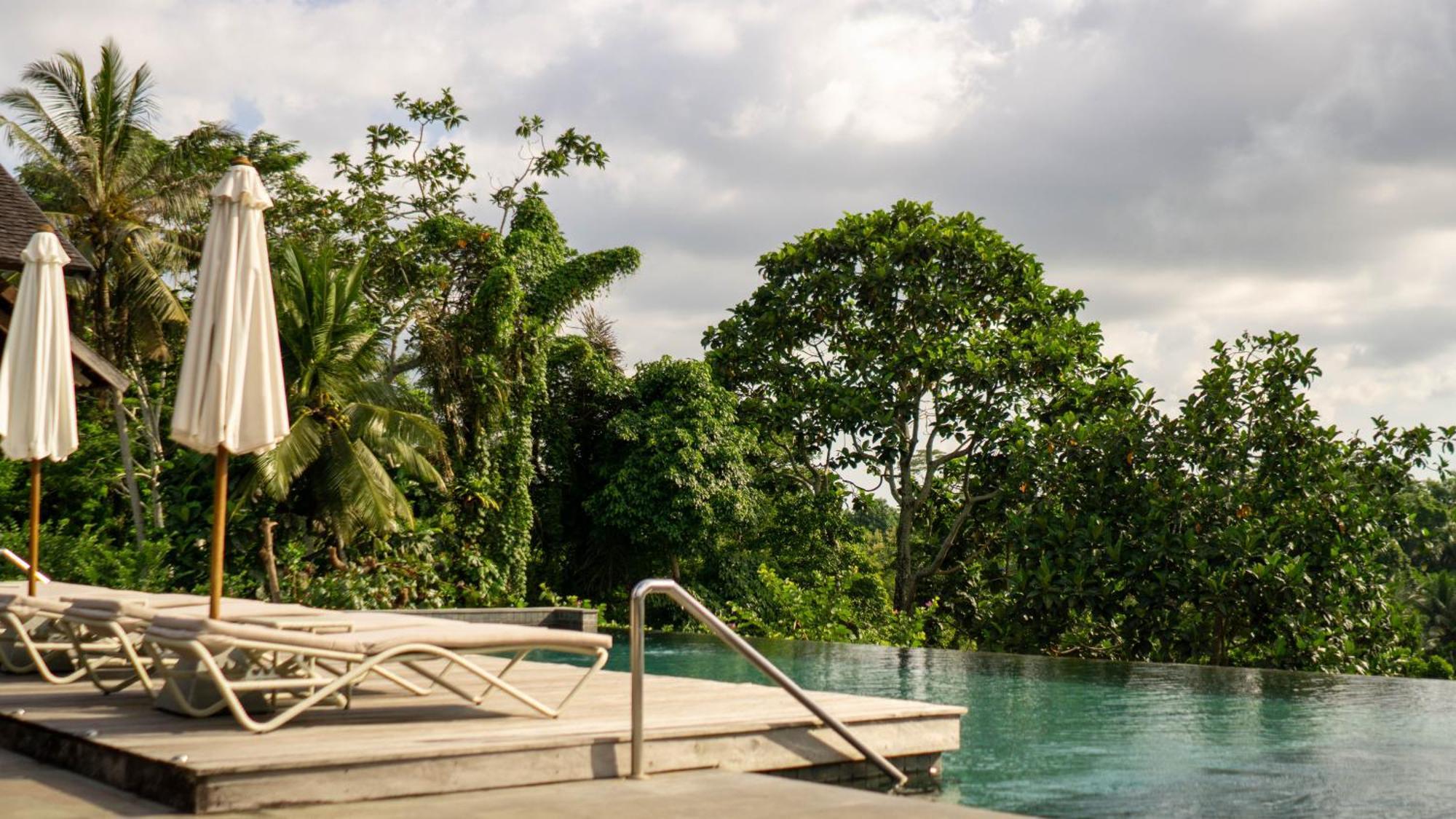 Tejaprana Bisma - Chse Certified Hotel Ubud Eksteriør billede The swimming pool at the resort