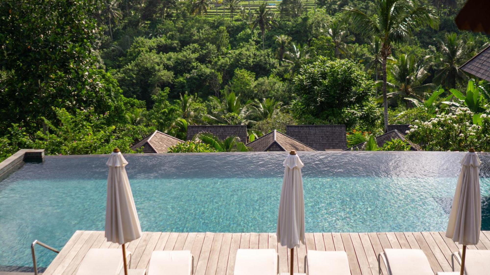 Tejaprana Bisma - Chse Certified Hotel Ubud Eksteriør billede The swimming pool at the resort